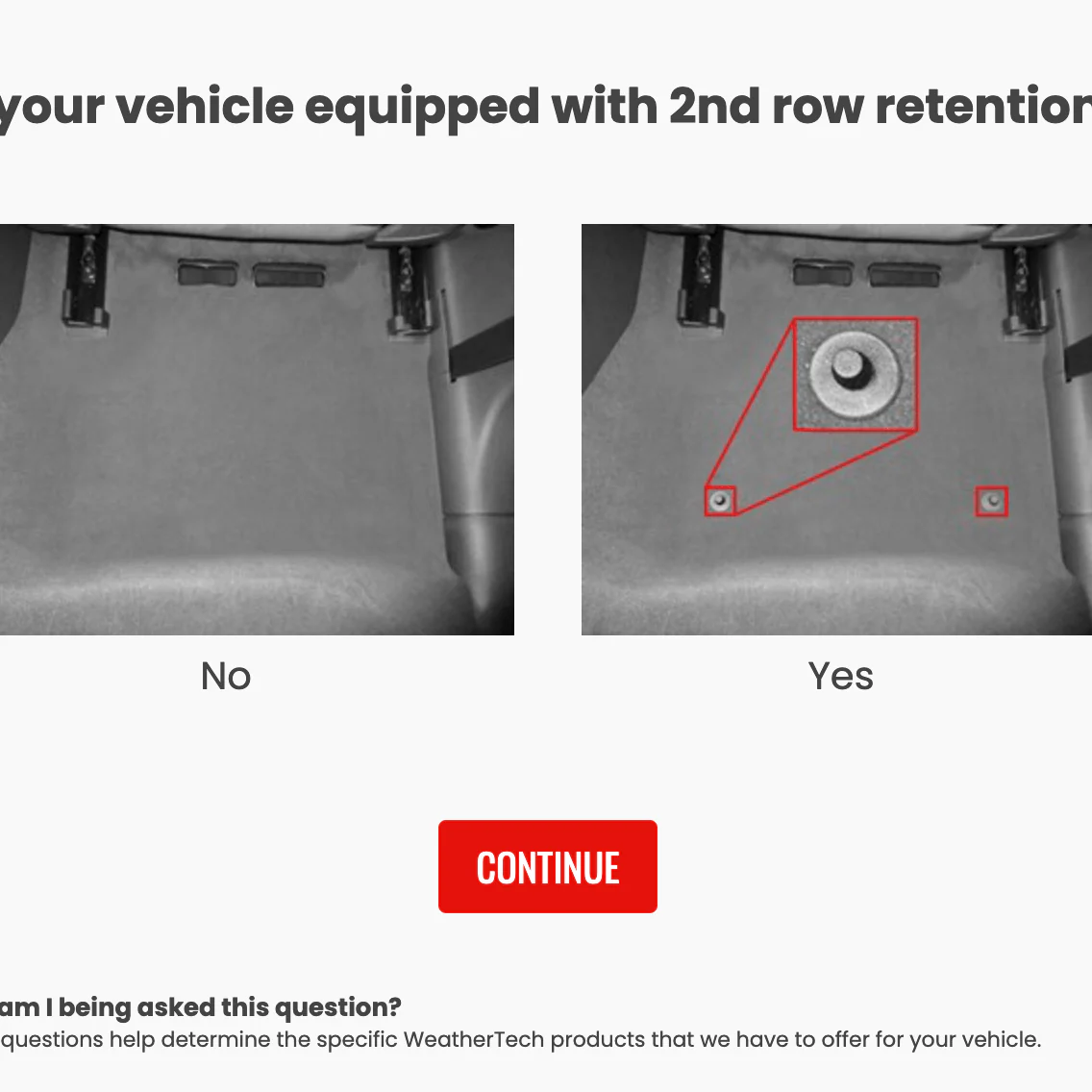 Audi Q7, Q7 e-tron, SQ7 (2015-Present) 2nd Row Car Mat (with retention clips) - Image 2