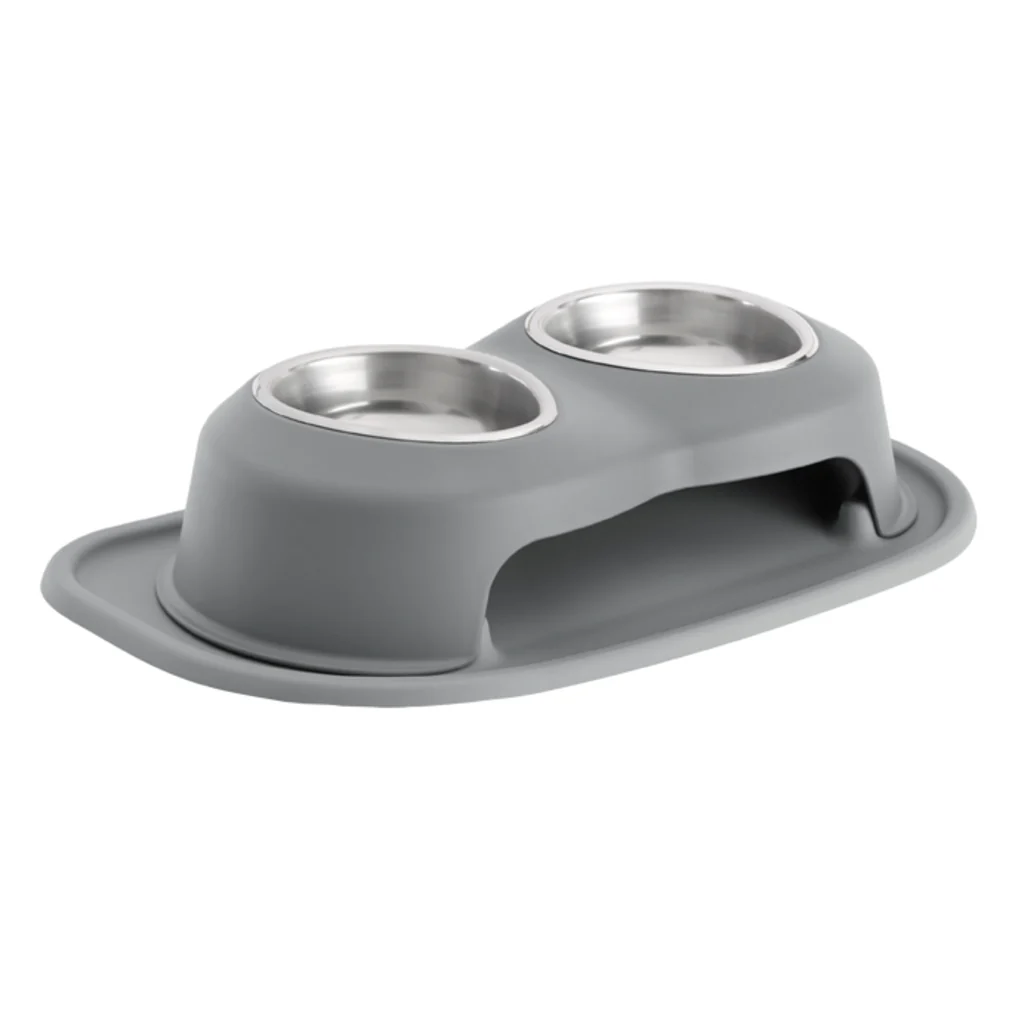 Double Bowl Pet Feeding System