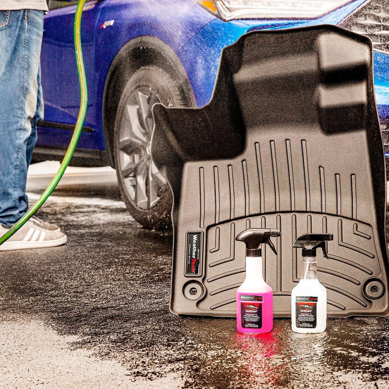 TechCare Car Mat Cleaner and Protector Kit, two 500ml Bottles - Image 3