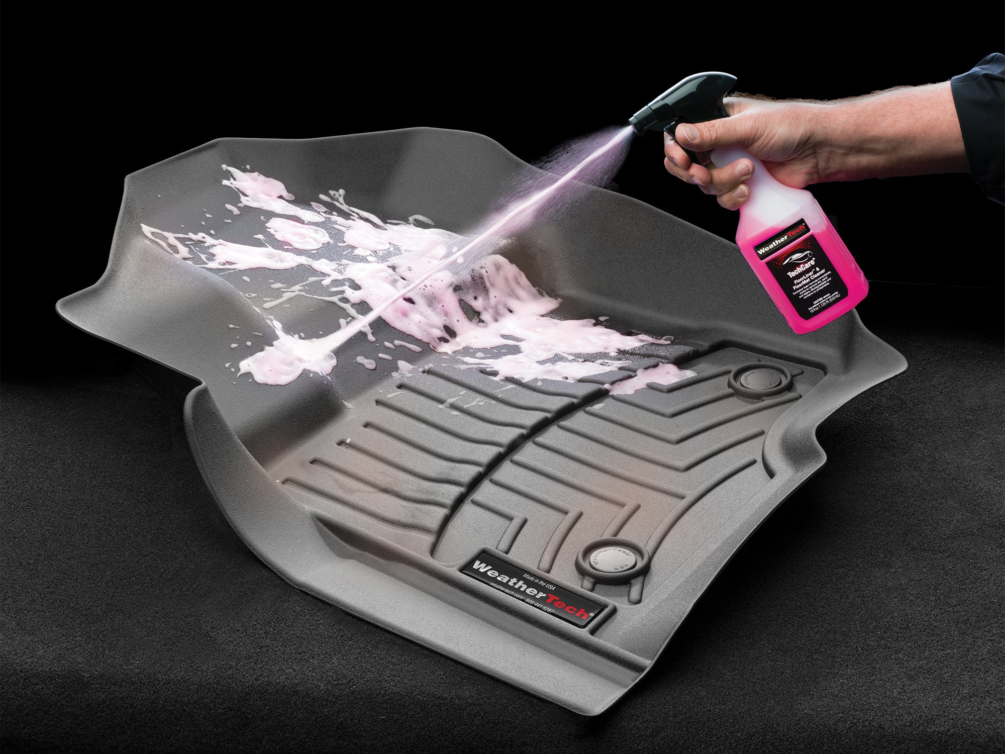 TechCare Car Mat Cleaner and Protector Kit, two 500ml Bottles - Image 5